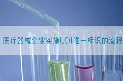 醫(yī)療器械企業(yè)實施UDI唯一標識的流程(圖1)